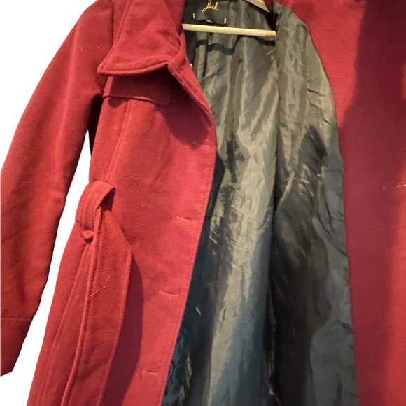 Jack Winter Pea Coat Size S Maroon - Picture 6 of 9